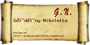 Gödény Nikoletta névjegykártya